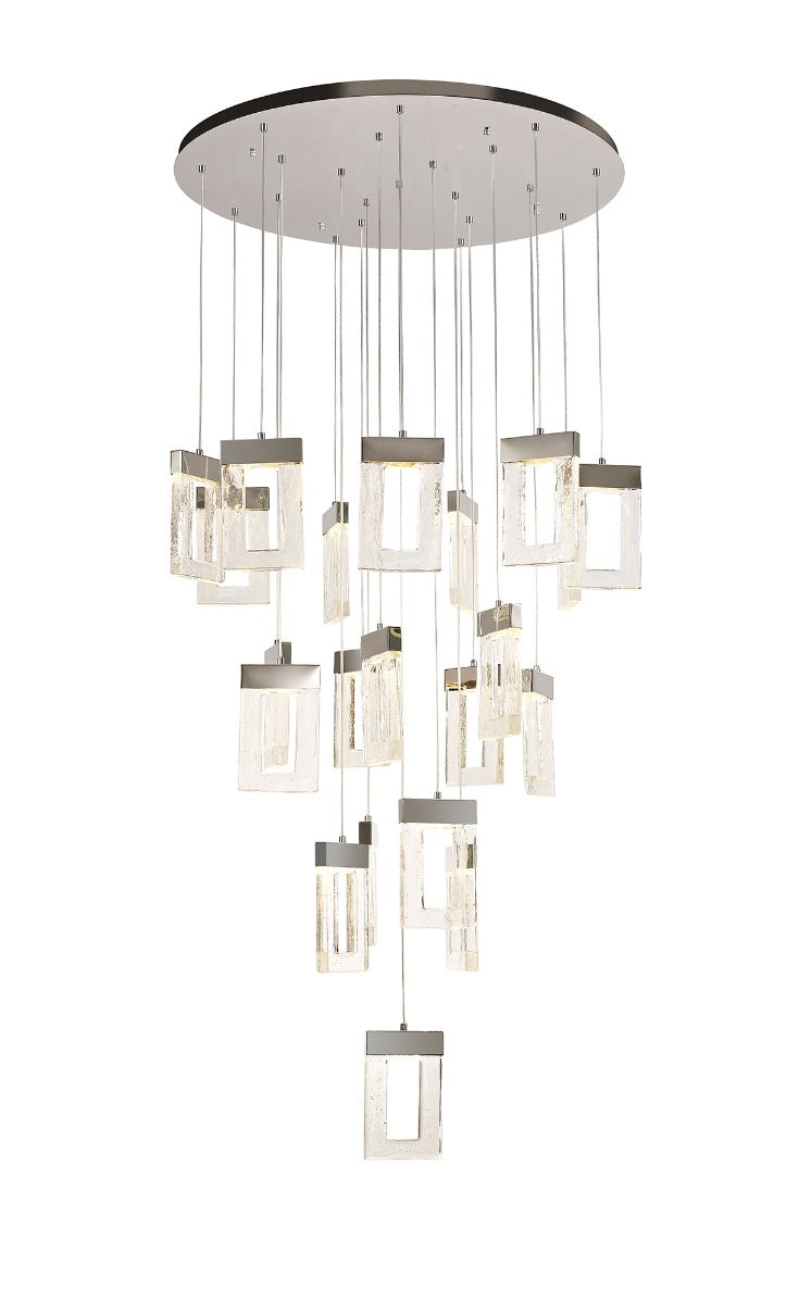 Regent Montlimar 21 Light Pendant Light in Polished Chrome