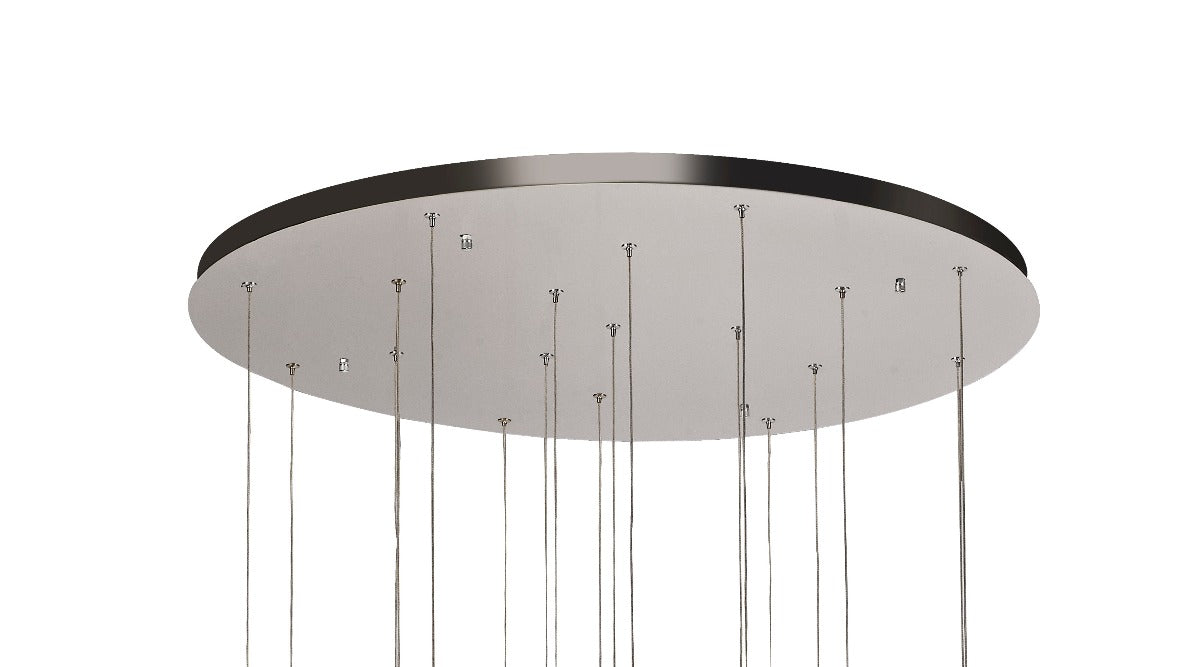 Regent Quevilly Round 18 Light Pendant Light in Polished Chrome