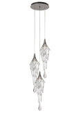 Regent Quevilly Round 3 Light Pendant Light in Polished Chrome
