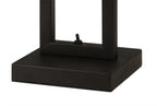 Regent Rodez Table Lamp in Matt Black with Crystal and Sand Glass