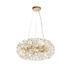 Regent Seyne 12 Light Pendant Light in French Gold with Crystal