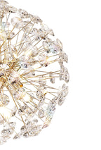 Regent Seyne 12 Light Pendant Light in French Gold with Crystal
