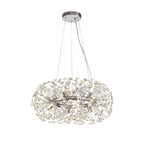 Regent Seyne 12 Light Pendant Light in Polished Chrome with Crystal