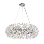 Regent Seyne 20 Light Pendant Light in Polished Chrome with Crystal
