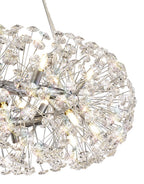 Regent Seyne 20 Light Pendant Light in Polished Chrome with Crystal
