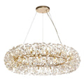Regent Seyne 26 Light Pendant Light in French Gold with Crystal