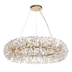 Regent Seyne 26 Light Pendant Light in French Gold with Crystal