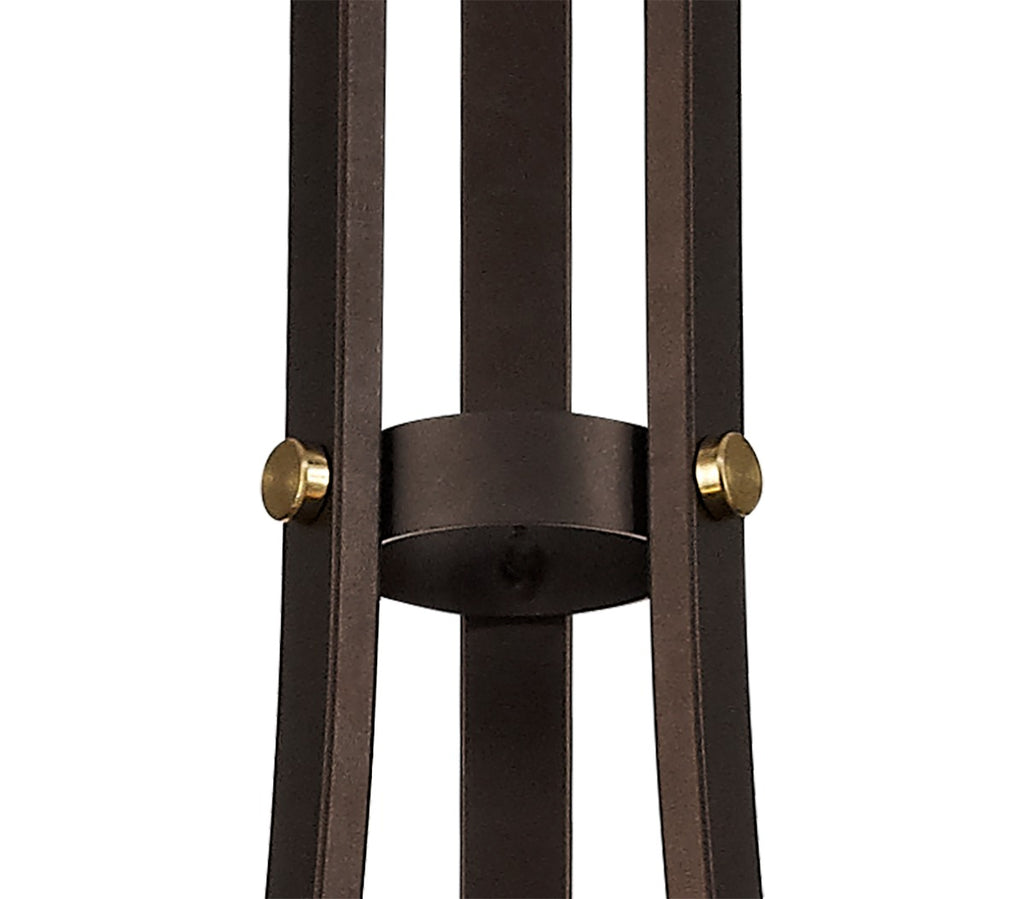 Regent Versailles 3 Light Pendant Light in Brown Oxide Bronze with Clear Glass Shades