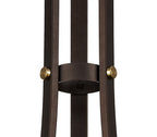 Regent Versailles 3 Light Pendant Light in Brown Oxide Bronze with Clear Glass Shades