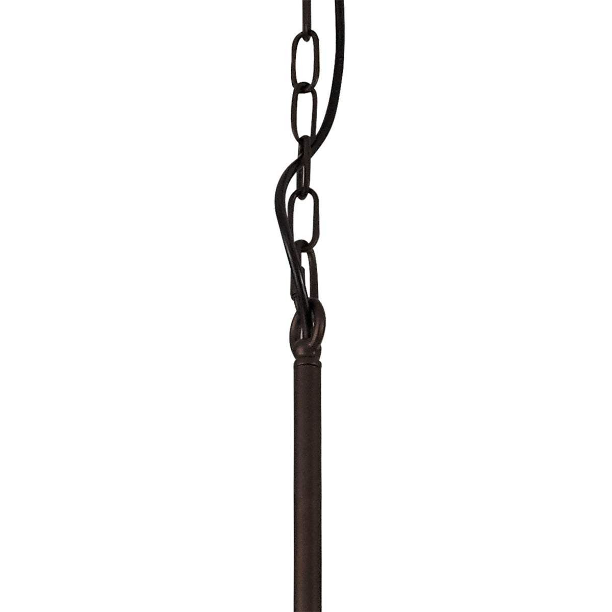 Regent Versailles Linear 6 Light Pendant Light in Brown Oxide Bronze with Clear Glass Shades