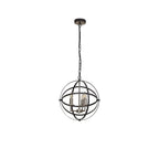 Regent Reims 3 Light 400mm Adjustable Rings Pendant Light - Satin Nickel / Anthracite