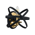 Regent Reims Adjustable Rings Wall Light 230mm Wide - Gold / Black