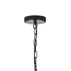 Regent Reims 9 Light 710mm Adjustable Rings Pendant Light - Satin Nickel / Anthracite
