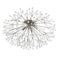 Hudson Valley Dunkirk 1 Light Flush Ceiling Light in Polished Nickel