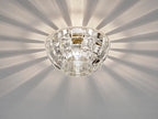 Diyas Ria Dome Downlight in Polished Chrome with Crystal