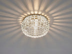 Diyas Ria Round Downlight in Polished Chrome with Crystal