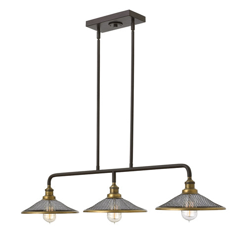 Hinkley Rigby 3 Light Pendant Light in Buckeye Bronze