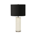 Elstead Ripple Table Lamp in White with Black Shade
