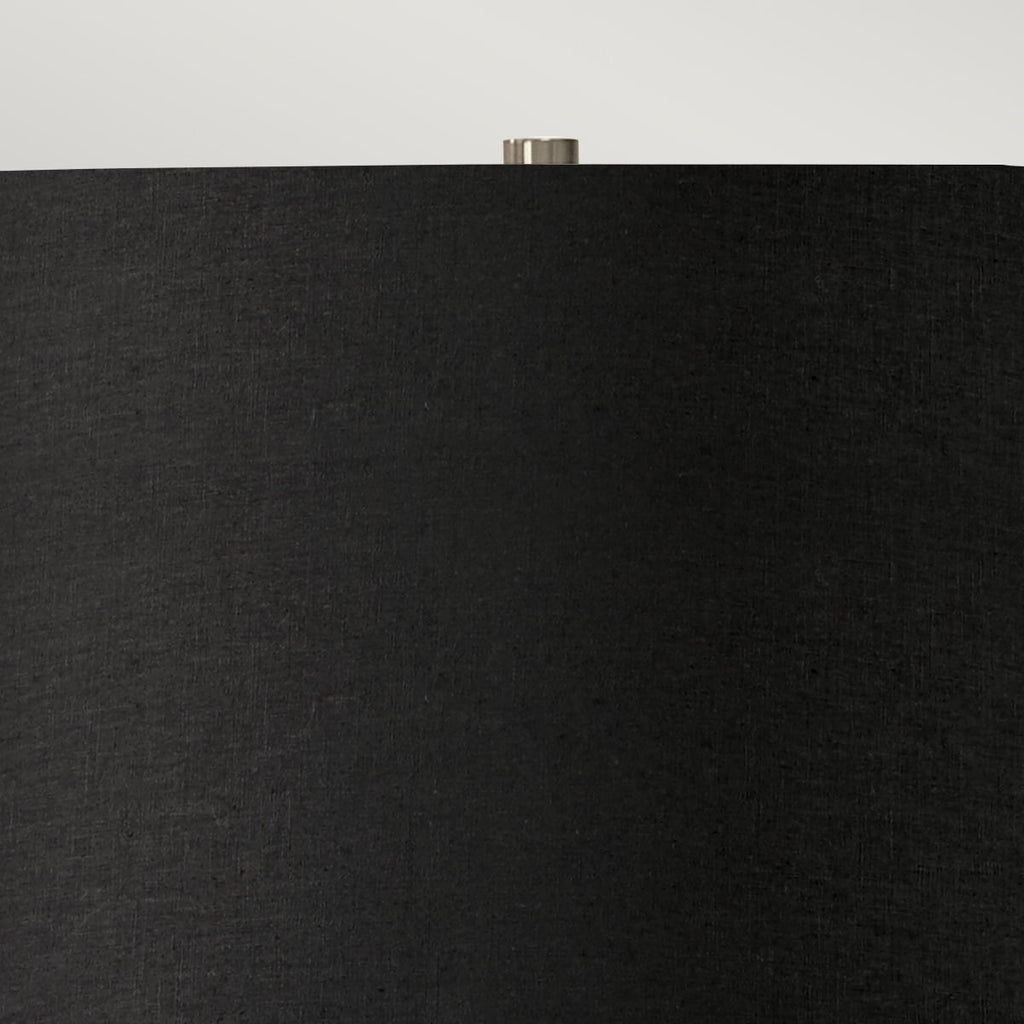 Elstead Ripple Table Lamp in White with Black Shade