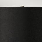 Elstead Ripple Table Lamp in White with Black Shade