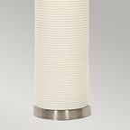 Elstead Ripple Table Lamp in White with Black Shade