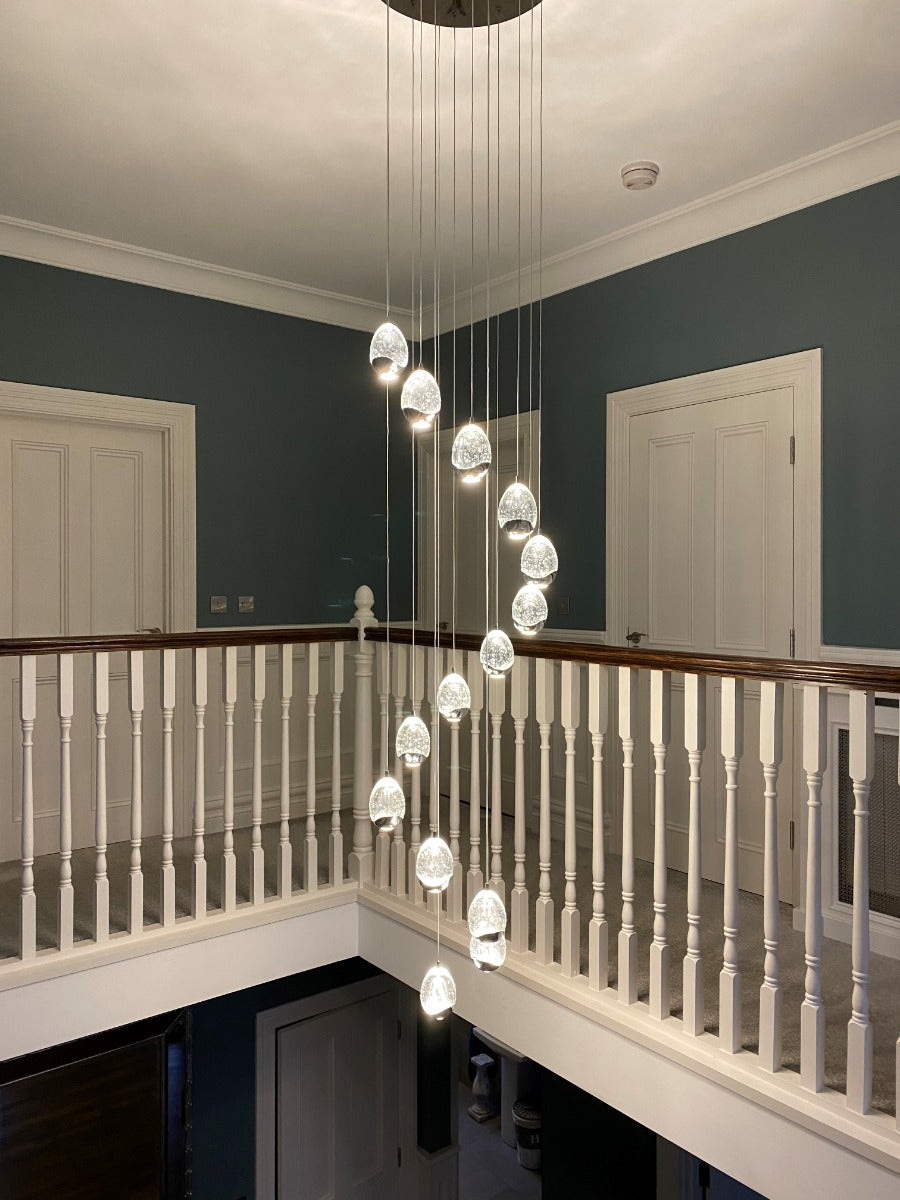 Schuller Rocio 14 Light Pendant Light in Chrome with Bluetooth Control