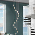 Schuller Rocio 14 Light Pendant Light in Chrome with Remote Control 5 metre