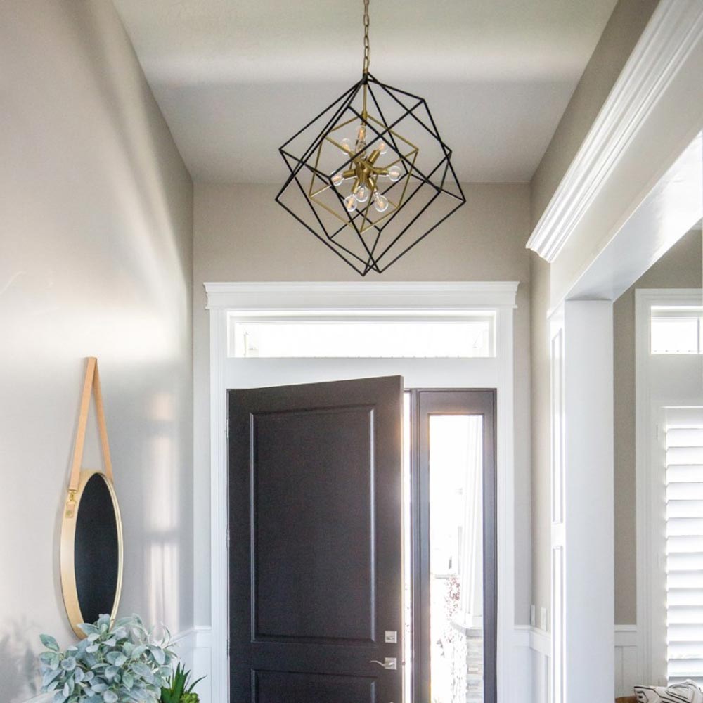 Hudson Valley Roundout 9 Light Pendant Light in Aged Brass
