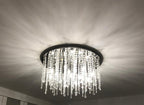 Ideal Lux Royal 053004 Crystal Ceiling Flush 12 Light Chrome