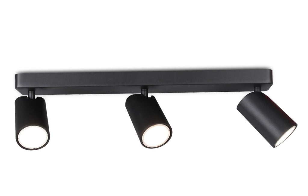 Mantra Sal Linear Bar 3 Light Spotlight GU10 Matt Black