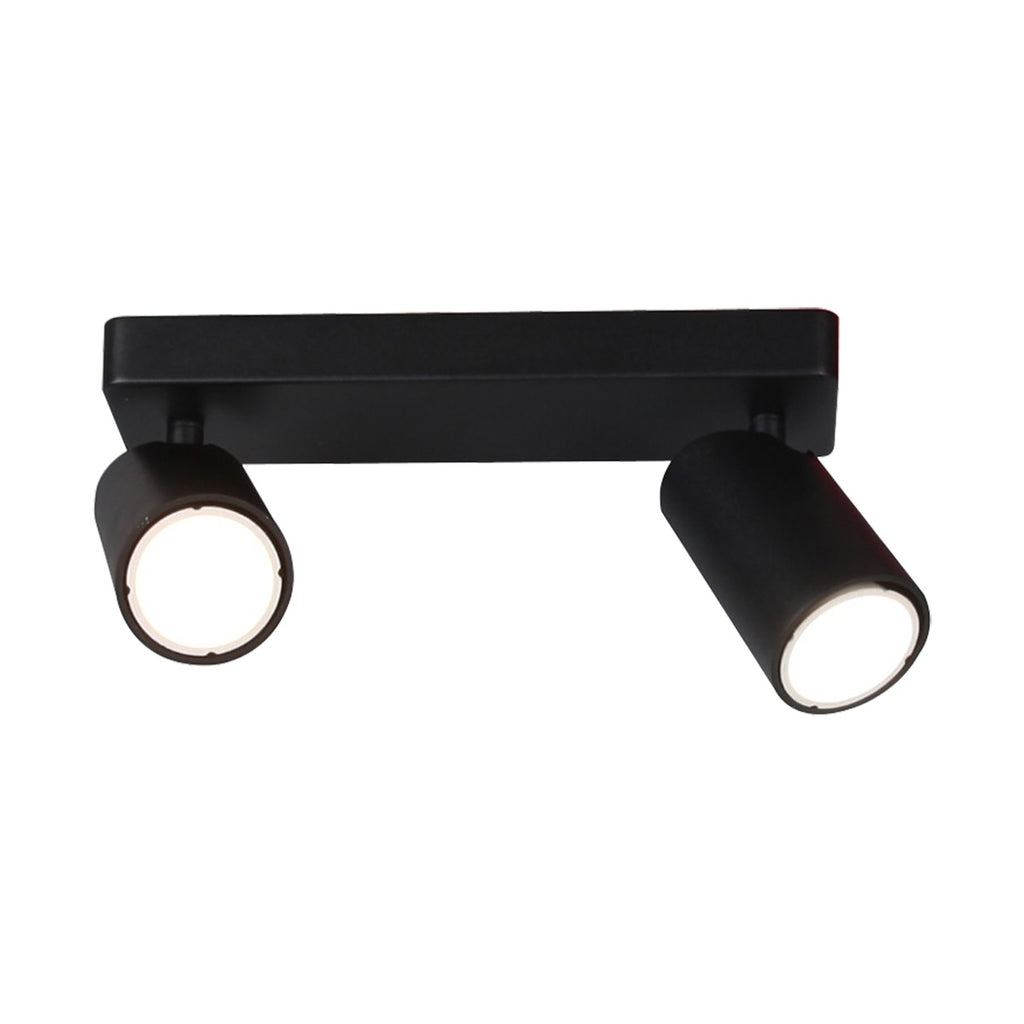 Mantra Sal Linear Twin 2 Light Spotlight GU10 Matt Black
