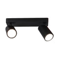 Mantra Sal Linear Twin 2 Light Spotlight GU10 Matt Black