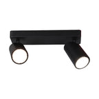 Mantra Sal Linear Twin 2 Light Spotlight GU10 Matt Black