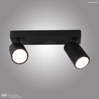 Mantra Sal Linear Twin 2 Light Spotlight GU10 Matt Black