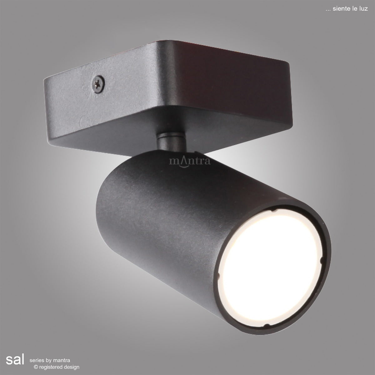 Mantra Sal 1 Light Spotlight GU10 Matt Black