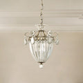 Schonbek Bagatelle 3 Light Heritage Crystal Pendant Light in Antique Silver