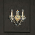 Schonbek Century 2 Light Wall Light Heritage Crystal in Gold