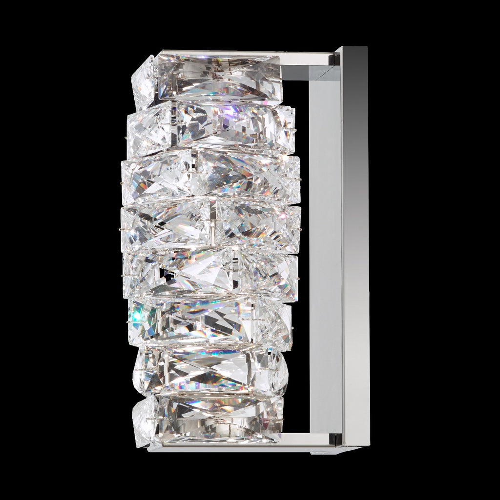 Schonbek Glissando Swarovski Crystal Wall Light in Stainless Steel