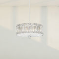 Schonbek Plaza 8 Light Radiance Crystal Chandelier in Stainless Steel