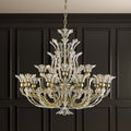 Schonbek Rivendell 16 Light Swarovski Radiance Crystal Chandelier in Etruscan Gold