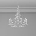 Schonbek Sarella 17 Light Chandelier with Heritage Crystal in Antique Silver