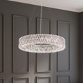 Schonbek Sarella 18 Light Pendant Light with Heritage Crystal in Steel