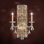 Schonbek Sarella 2 Light Wall Light Heritage Crystal in Heirloom Gold