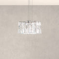 Schonbek Selene 120 Mini Pendant Light in Stainless Steel with Clear Optic Crystal