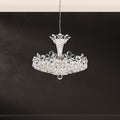 Schonbek Trilliane 15 Light Chandelier in Polished Stainless Steel Clear Radiance Crystal