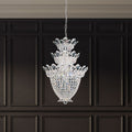 Schonbek Trilliane 15 Light Chandelier in Polished Stainless Steel with Clear Radiance Crystal