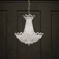 Schonbek Trilliane 24 Light  Chandelier in Polished Stainless Steel with Clear Radiance Crystal