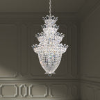 Schonbek Trilliane 24 Light Radiance Crystal Chandelier in Polished Stainless Steel 