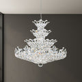 Schonbek Trilliane 30 Light Chandelier in Polished Stainless Steel with Clear Radiance Crystal