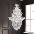 Schonbek Trilliane 48 Light Chandelier in Polished Stainless Steel with Clear Radiance Crystal